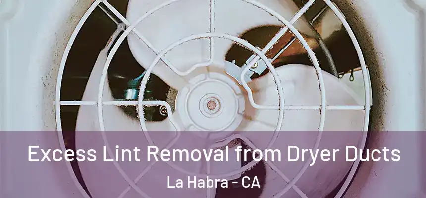 Excess Lint Removal from Dryer Ducts La Habra - CA